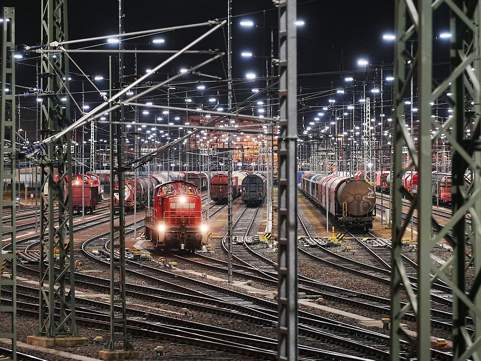 Halle marshalling yard